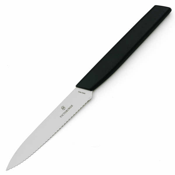 Миниатюра «Swiss Modern для овощей 10 см с волнистой кромкой черный»