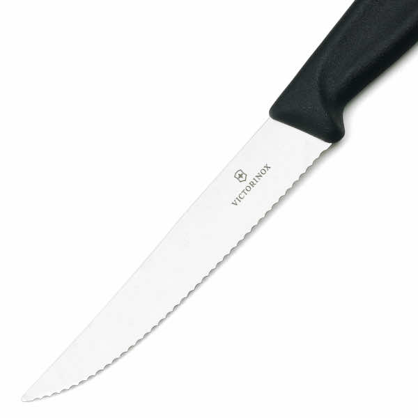 Миниатюра «SwissClassic "Gourmet" для стейка и пиццы 12 см с волнистой кромкой черный»