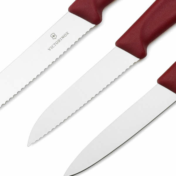 Миниатюра «Набор из 3 ножей Swiss Classic красный»