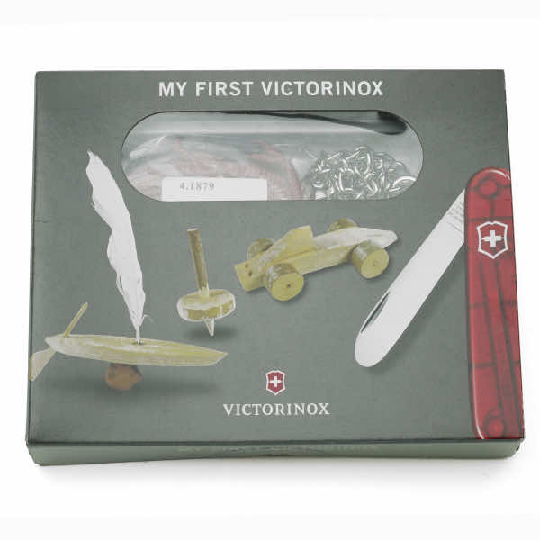 Миниатюра «My First Victorinox 9 функций полупрозрачный красный»