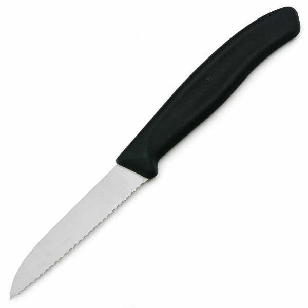 Миниатюра «SwissClassic для овощей 8 см с волнистой кромкой черный»
