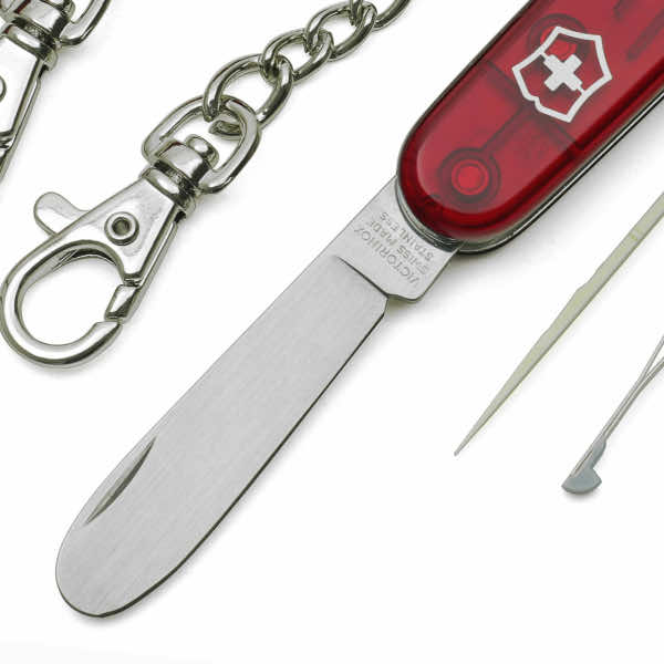 Миниатюра «My First Victorinox 9 функций полупрозрачный красный»