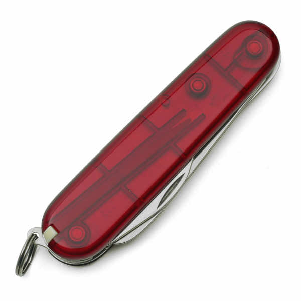 Миниатюра «My First Victorinox 9 функций полупрозрачный красный»