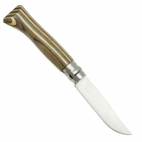 Миниатюра «Opinel №08 рукоять береза коричневый»